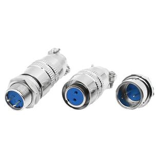 航空插头XS12公母座3孔4针567芯卡扣钢球自锁快速对接圆形连接器