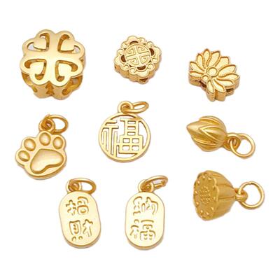 福字吊坠招财纳福莲花吊饰材料