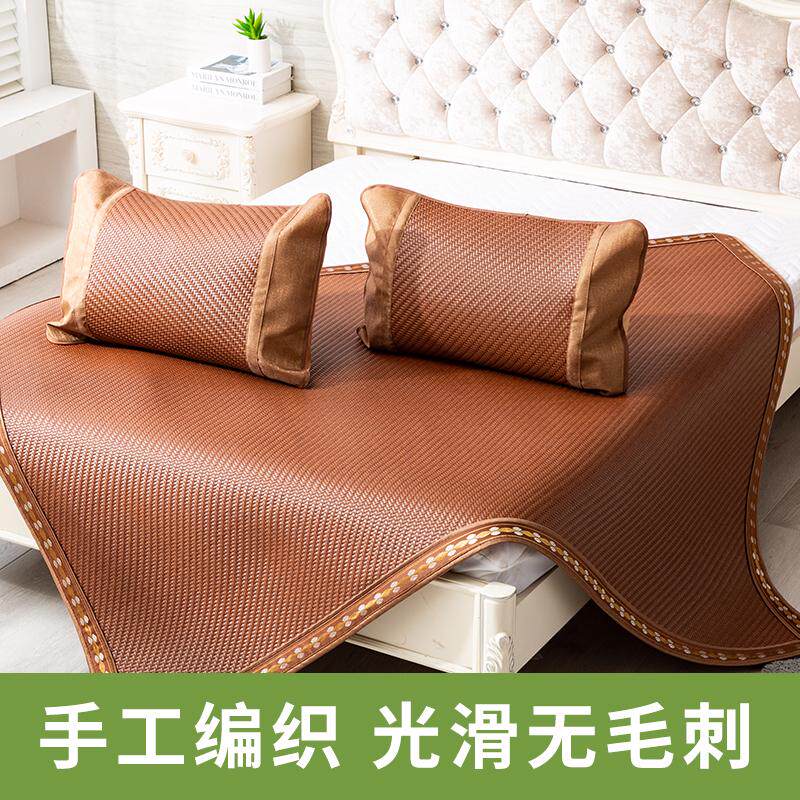 手工可水洗藤席1.5米1.8m双人可折叠直筒纯藤加厚夏季高端凉席子