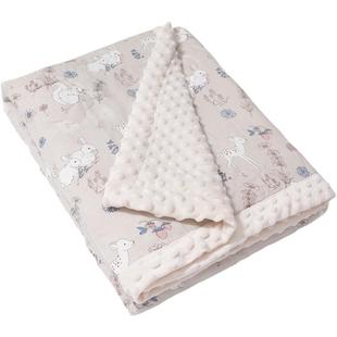 LittleTiny婴儿豆豆毯宝宝秋冬季被子新生纱布盖毯儿童四季毛毯子
