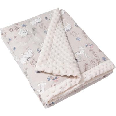 LittleTiny纱布豆豆毯春秋小被子