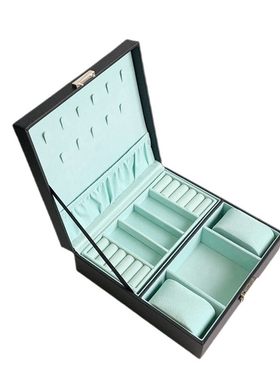 收纳盒耳环耳钉简约饰品盒大容量