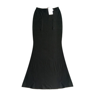 包臀莫代尔拖地超长小摆a字休闲伞裙修身显瘦春秋鱼尾裙高个子