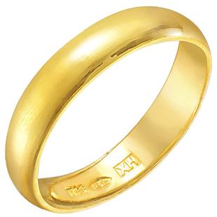 周生生足金泥鳅背黄金戒指素圈男款开口戒情侣对戒09141R