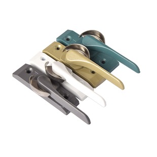 龙山月牙锁 铝合金不锈钢门窗户锁扣月牙锁 推拉玻璃移门窗锁钩锁