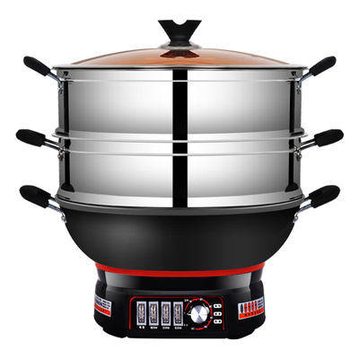 多功能铸铁一体式炒菜锅