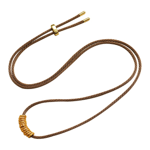 盘缠项链绳可穿黄金专用吊坠挂绳八宝罗盘玉佩玉坠编织绳女款高档