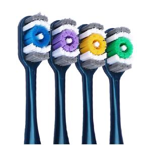 简如云硬毛牙刷超硬特硬成人独立装家庭装家用女士男士专用大人