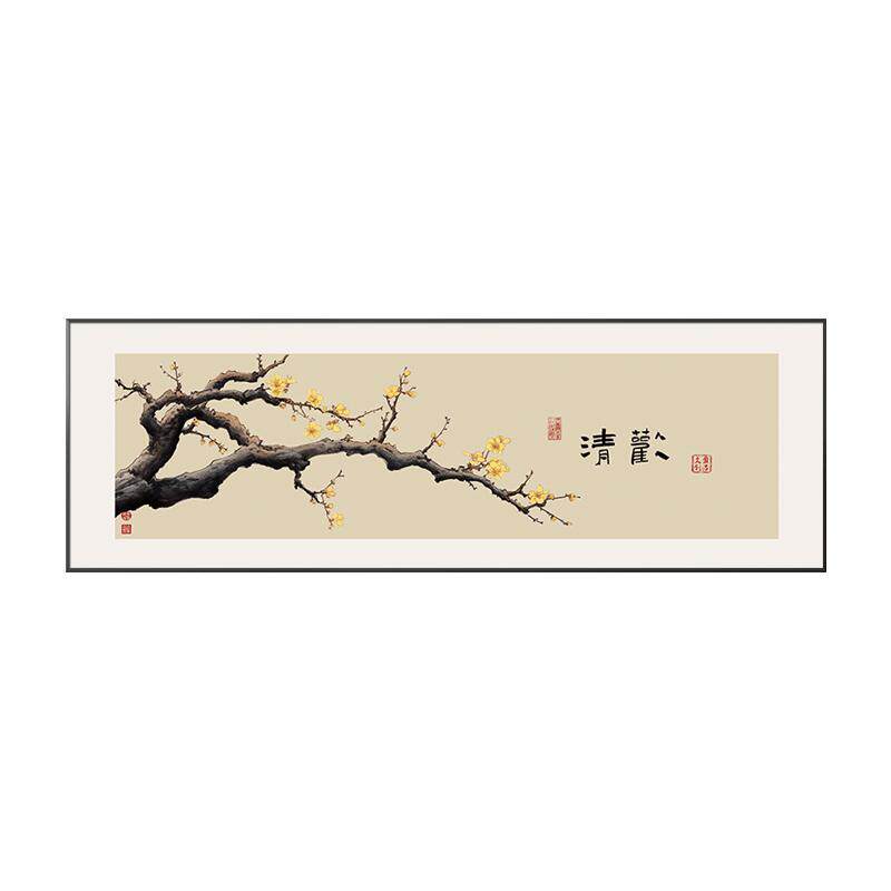新中式茶室背景墙装饰画