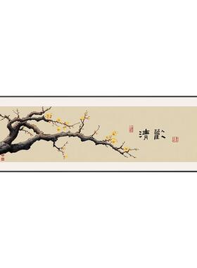 新中式茶室背景墙装饰画