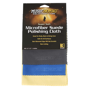MusicNomad MN203超柔麂皮乐器吉他钢琴专用抛光清洁擦琴布擦拭布