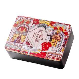 海之源阿胶糕包装盒防伪铁盒高档礼盒纯手工礼品盒包装袋民国盒子