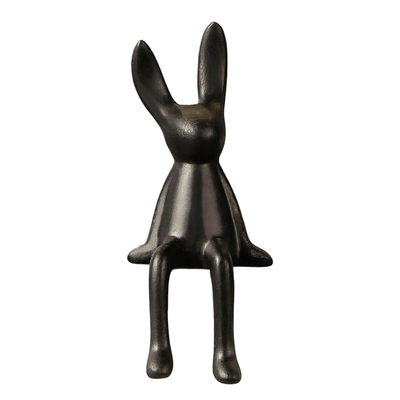 坐姿兔客厅酒柜高级感轻奢