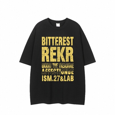 GKKRT美式斑驳字母短袖T恤