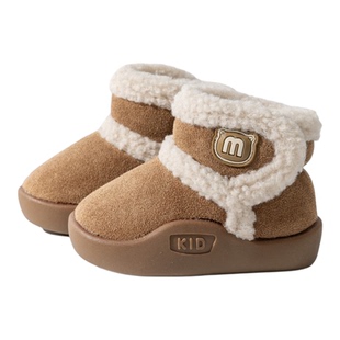 儿童冬季棉鞋加绒加厚男童防滑保暖鞋子宝宝学步鞋棉靴女童雪地靴