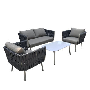 户外藤编沙发设计师阳光房室外花园庭院客厅阳台铝合金沙发组合