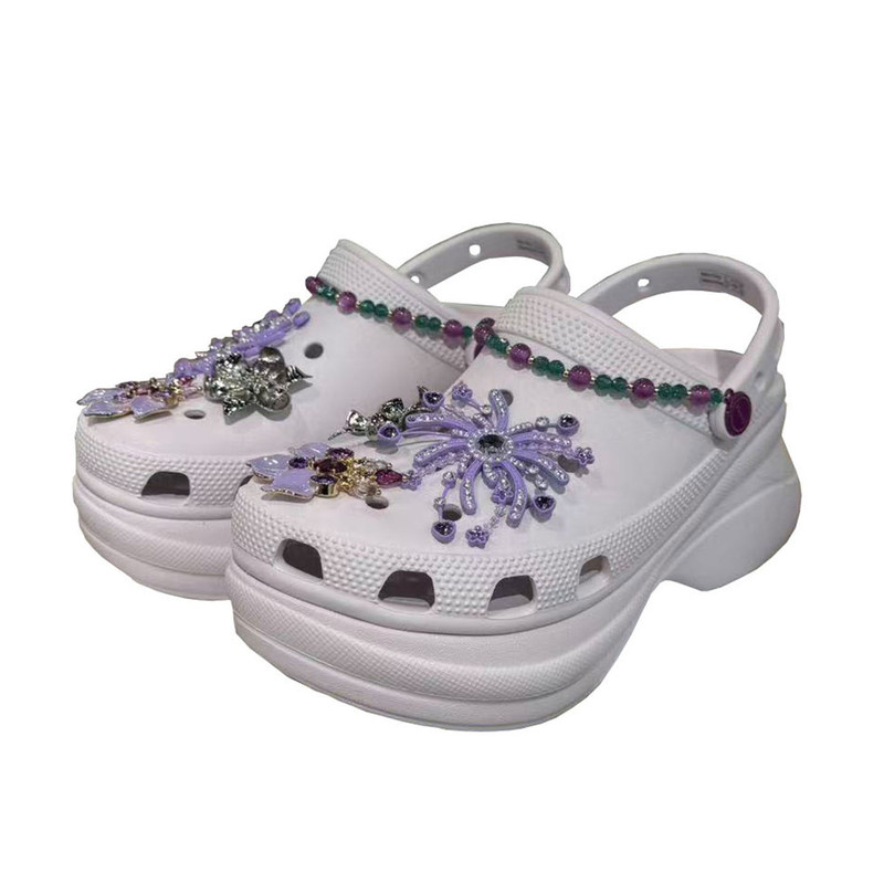 卡骆驰小鲸鱼厚底洞洞鞋Crocs
