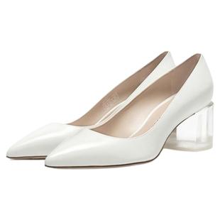 SW LOULOU 60 PUMP 夏季通勤风透明方跟高跟鞋女