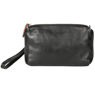 古造真皮男士手提包头层牛皮复古商务休闲潮男手机包大容量手拿包