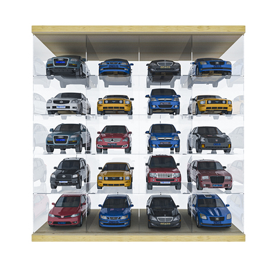 132车模展示盒亚克力停车场模型