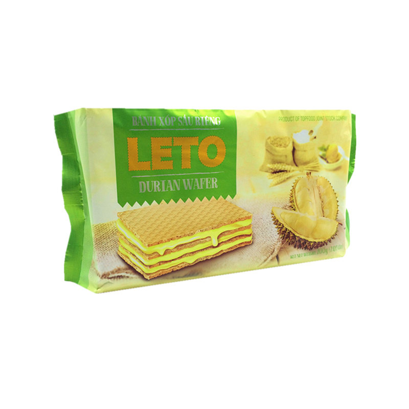 越南威化饼干进口榴莲巧克力LETO