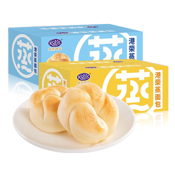 港荣蒸面包早餐整箱手撕吐司小蛋糕礼盒零食券后9.9元包邮