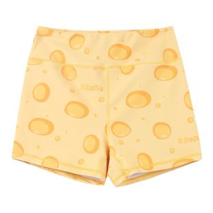 BromoSt 奶酪孔 健身短裤Crossfit提臀瑜伽健身束腰弹力女花裤子