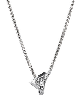 PDSTYLE 高级感方圆几何项链男女生小众百搭设计款毛衣链礼物吊坠