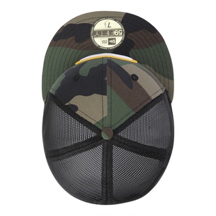 韩国代购NEWERA纽亦华NFL5950平沿全封闭网眼棒球帽绿湾包装工