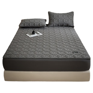 纯棉床笠100%全棉新款加厚可定制母婴级床套防滑夹棉床垫保护套罩