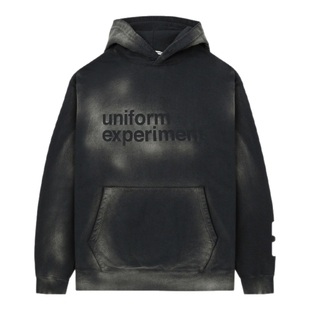 IT uniform experiment男装连帽卫衣新款复古街潮做旧磨白连帽衫