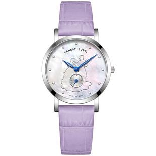 瑞士依波路手表女石英表真皮表带小表盘高级简约女士手表纤薄腕表