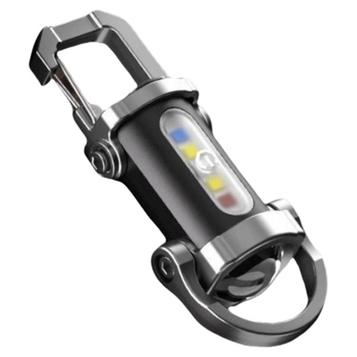 多功能防水便携手电筒腰挂钥匙扣迷你简约应急野外求生钥匙扣