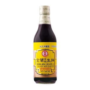 金冠卖家 台湾调味酱油 金兰生抽 调味生抽不含防腐剂 590ml