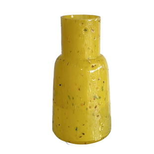 click彩色糖豆琉璃花瓶亮黄色家居装饰摆件北欧ins风玻璃插花器