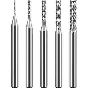 威特5A玉米铣刀电路板线路板切割雕刻刀钨钢合金铣刀锣刀PCB铣刀