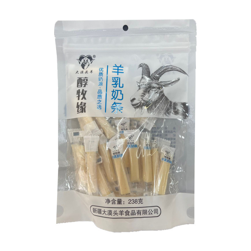 驼奶条新疆大漠头羊醇牧缘奶制品奶片羊奶条驼奶条238克包邮