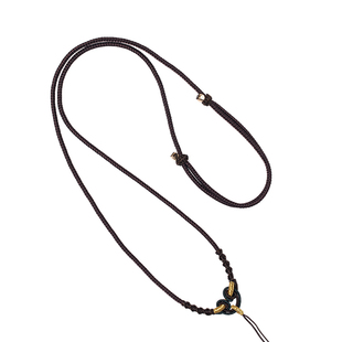 手工精编如意结项链挂绳八宝罗盘黄金蜜蜡无事牌吊坠绳子男女情侣