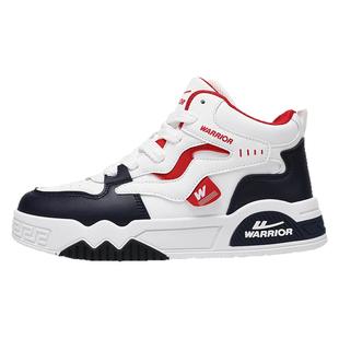 回力高帮鞋男鞋春季2026新款青少年休闲运动潮鞋学生皮面厚底板鞋