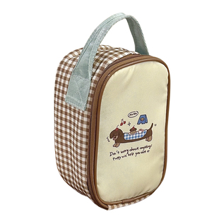 饭盒手提袋子儿童小学生带水果早午餐收纳盒便当包保温袋加厚铝箔