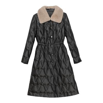 真皮羽绒服女中长款加厚狐狸外套