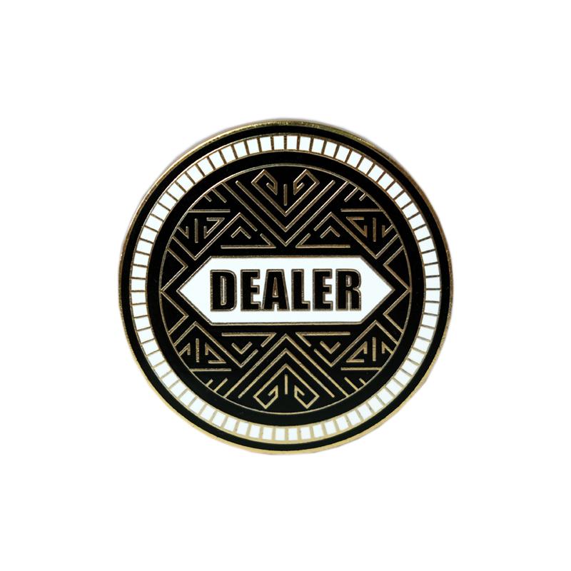 SHARKCALL德州扑克专用高端金属Dealer庄码专业锌合金押牌码币