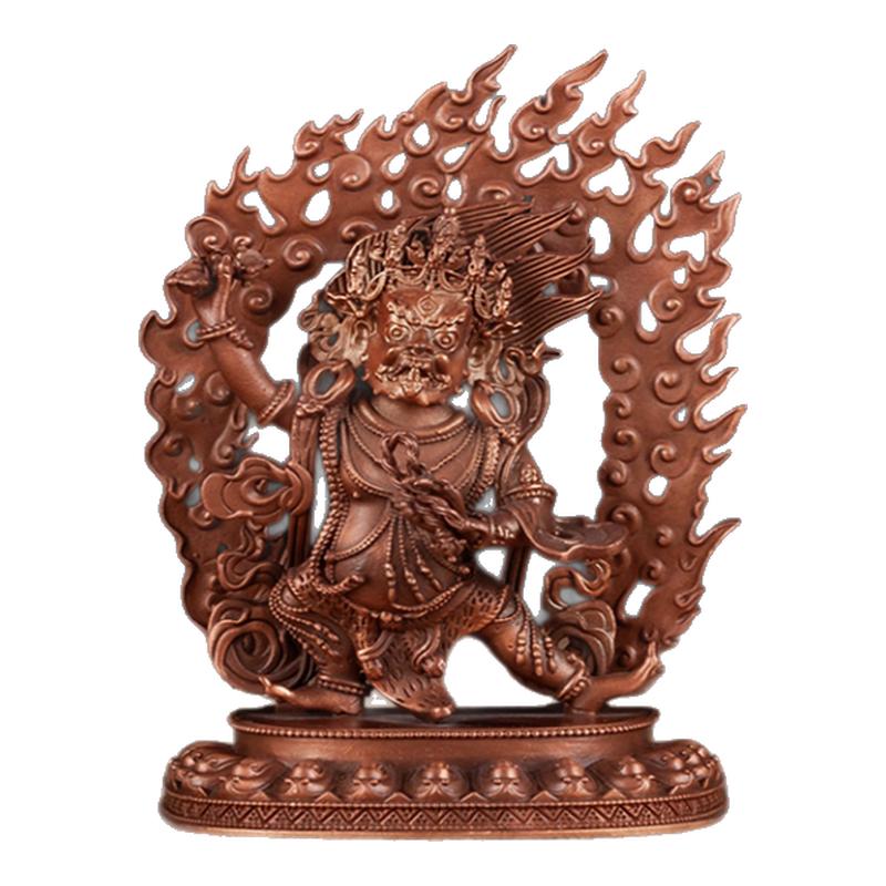紫铜金刚手菩萨佛像家居摆件佛像