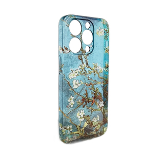 MESKINS油画杏仁花适用苹果iPhone17promax手机壳全包透明防摔镜头保护16pro/15pro/14保护壳男款女款渐变色