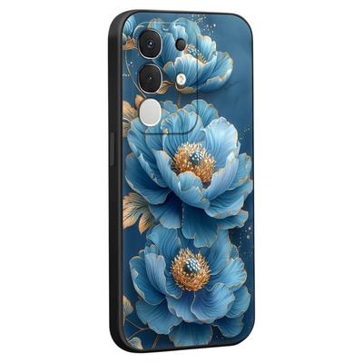 皑晨适用于vivoiqooz10x手机壳v2445a保护套y300t国花牡丹v2445ea唯美意境vivoiqooz10x新款防摔vivo外壳vivo