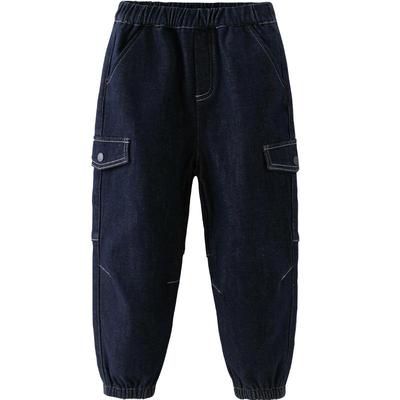 戴维贝拉男童加绒牛仔裤