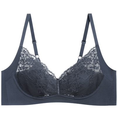 爱慕微语海棠国风内衣女秋季软支撑轻薄透气蕾丝花瓣文胸AM139111