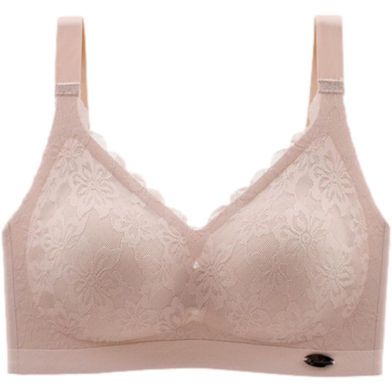 乳胶内衣女无钢圈无痕小胸聚拢