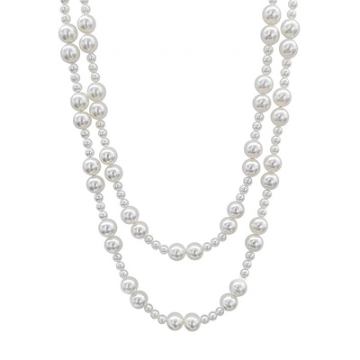 饰悟银饰珍珠女珍珠叠戴高级项链