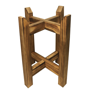 十字增高古法鱼缸底座酒坛水缸茶叶罐承重底托石墨茶桌实四脚木架